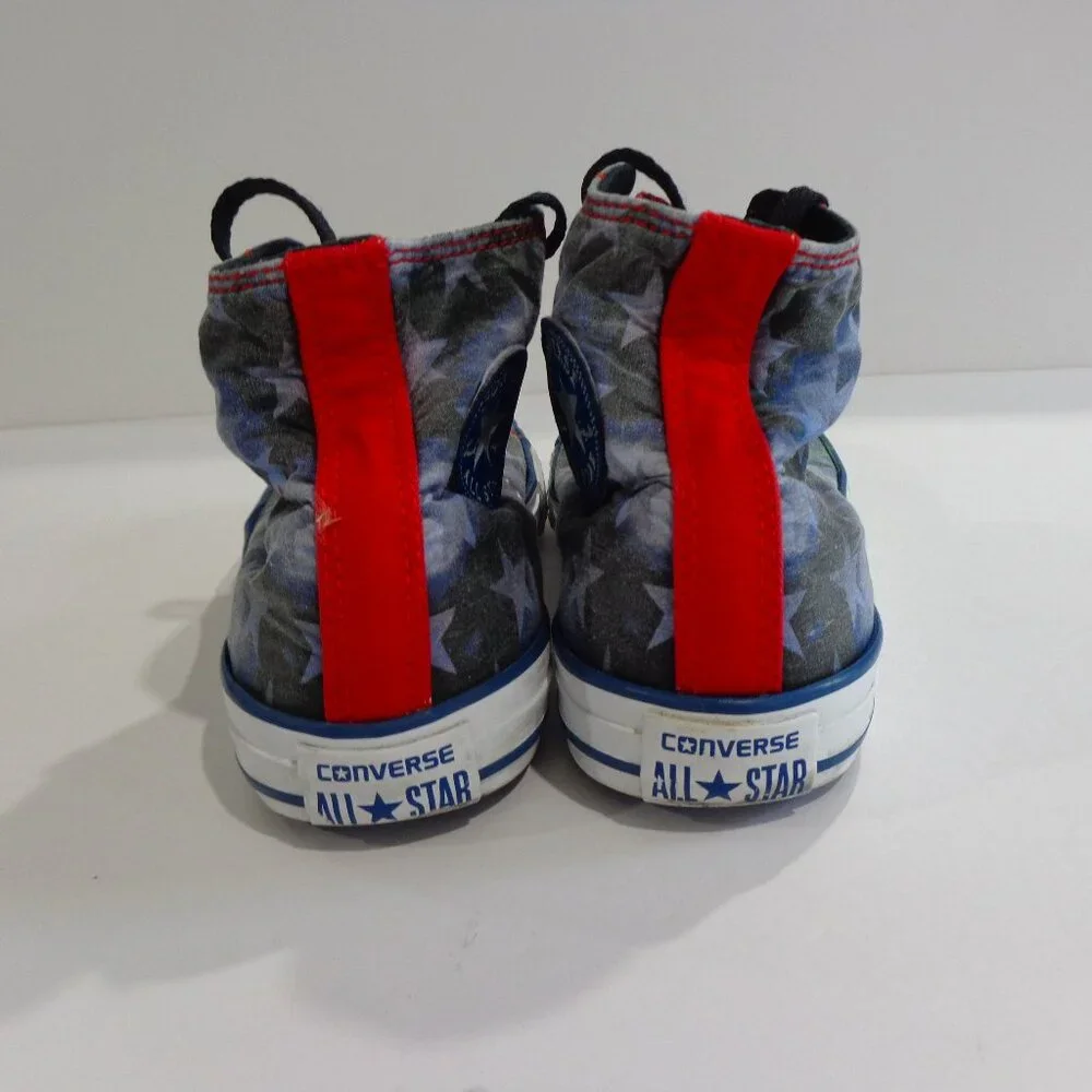 Converse Chuck Taylor All Star Hi Tops American Stars Canvas Sneakers Youth Sz 4